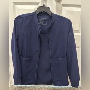 Figs Women’s Sydney scrub jacket in Navy